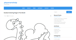 Desktop Screenshot of playanamehelp.info